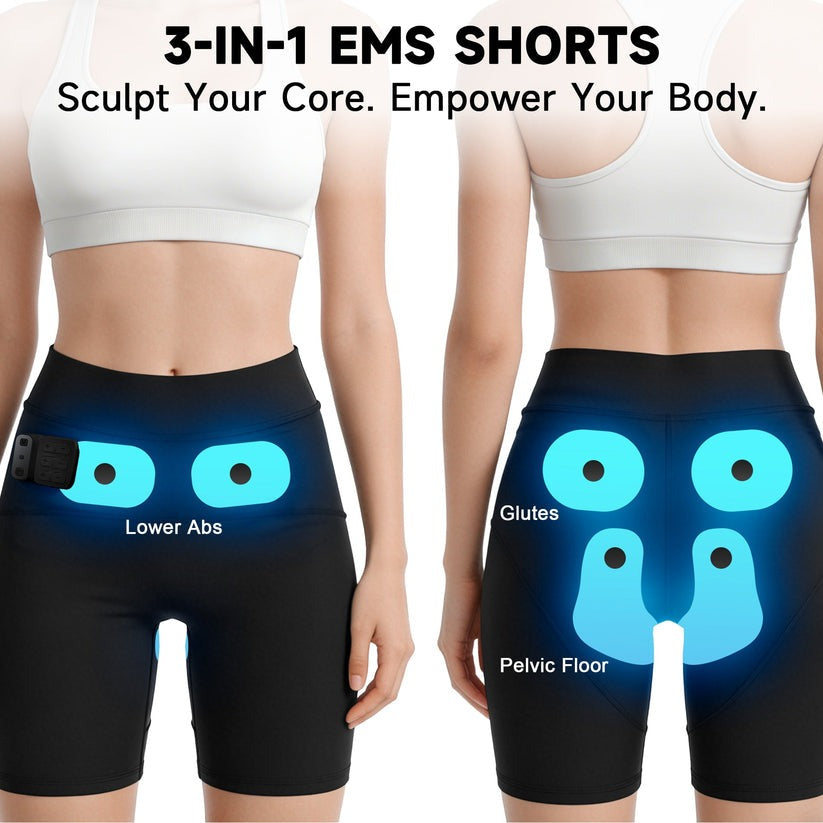 🔥 Hot Sale 50% OFF 👒 3-Zone EMS Toning Shorts: Targeted Abdomen, Glutes & Pelvic Floor Support