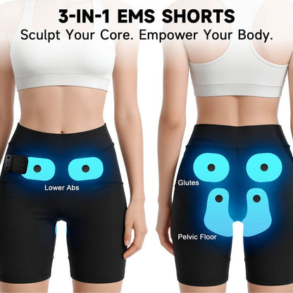 🔥 Hot Sale 50% OFF 👒 3-Zone EMS Toning Shorts: Targeted Abdomen, Glutes & Pelvic Floor Support