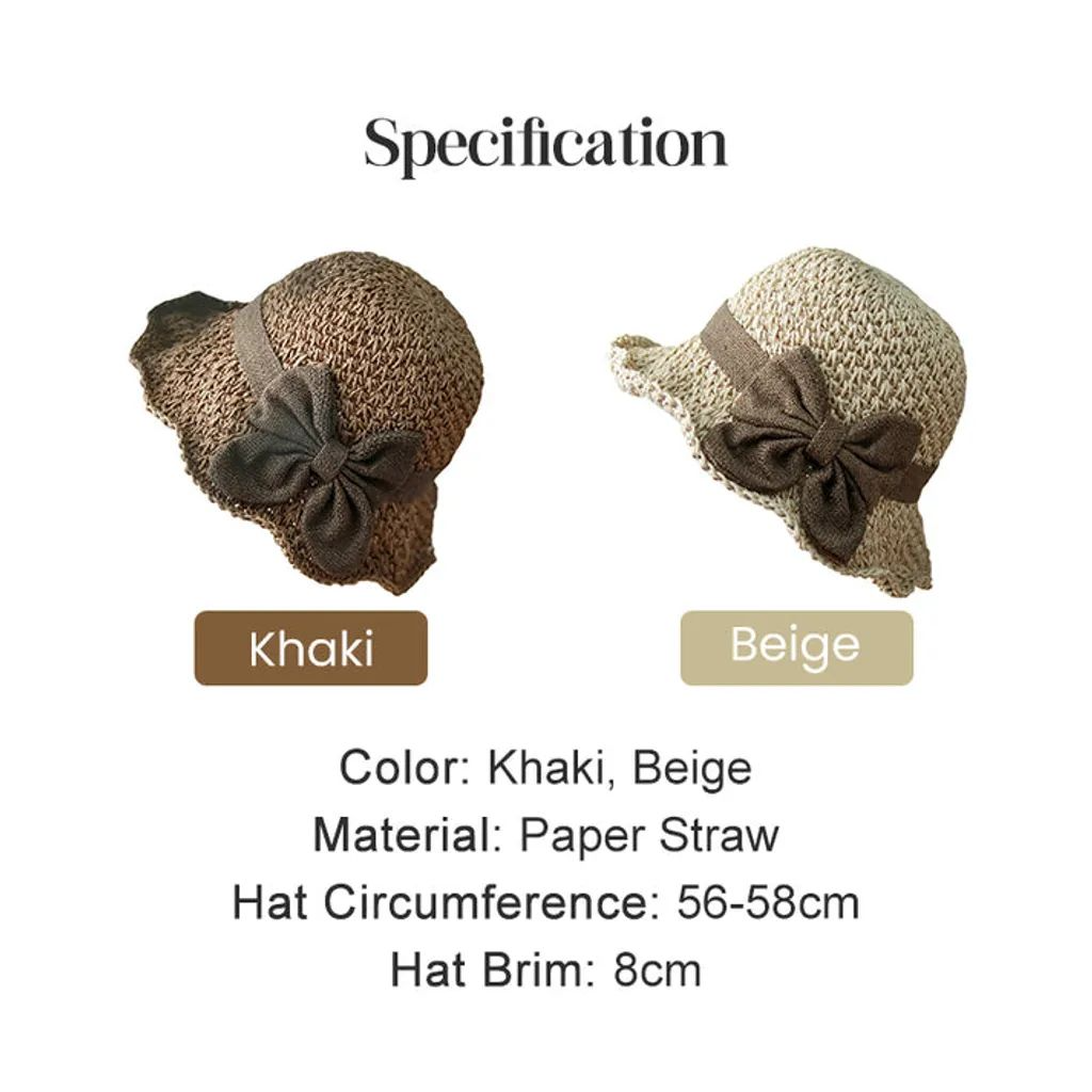 🔥 Hot Sale 50% OFF 👒 Elegant Woven Straw Sun Hat with Bow 🎀