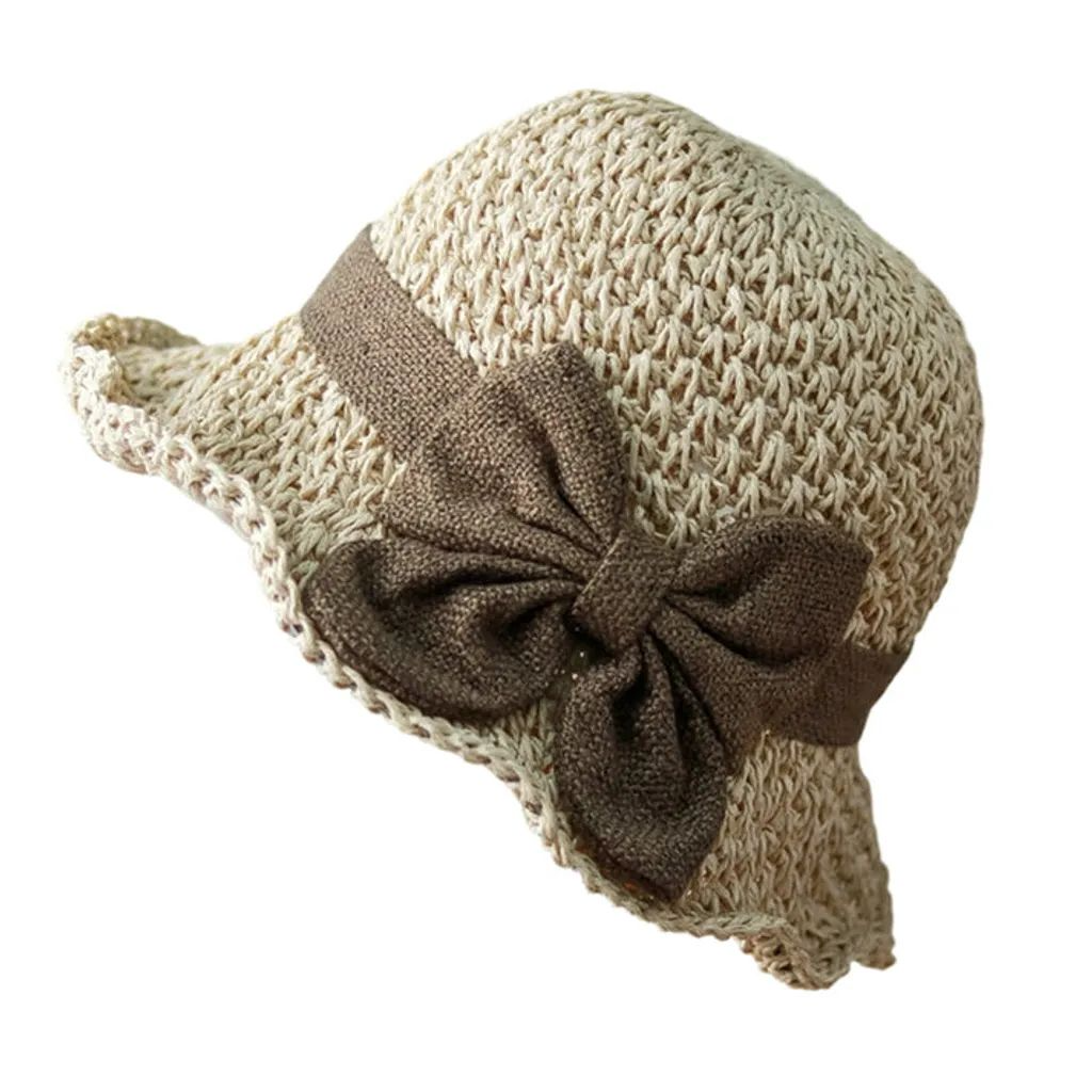🔥 Hot Sale 50% OFF 👒 Elegant Woven Straw Sun Hat with Bow 🎀
